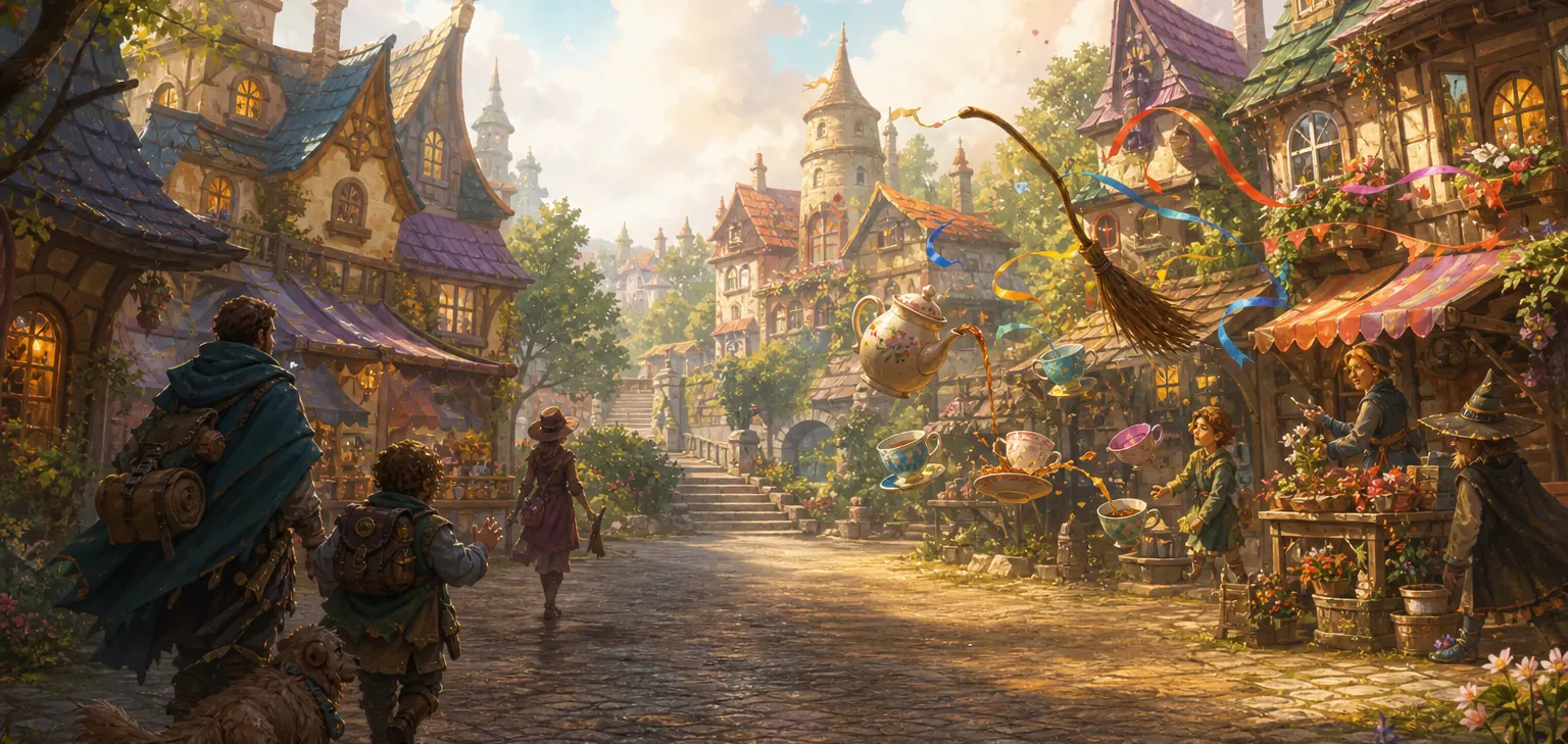A scene from Fizzlewick