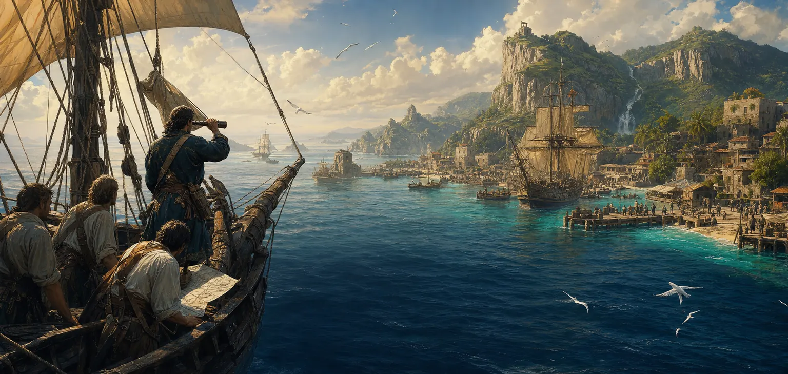 A scene from The Seven Seas